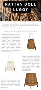 Cesta de juguetes con forma de hongo para bebés, carrito de mimbre tejido para arrastrar, cesta de almacenamiento de juguetes para niños. - Product Image 5