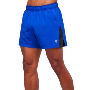 Pantalones Cortos Deportivos para Hombre, Ajustados, de 5 Pulgadas, Ligeros, para Gimnasio, Entrenamiento, Running, Color Azul y Negro - Product Image 3