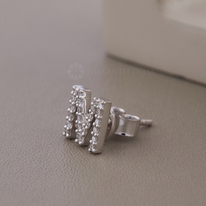 Premium Design Round Cut Diamond <b>Earrings</b> <b>Fine</b> Diamond Jewelry for Women's from Indian Supplier & Manufacturer - Product Image 3