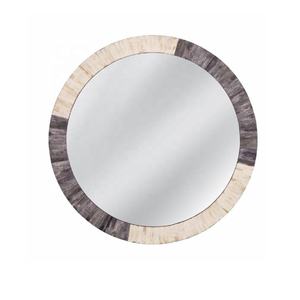 Vente chaude Os Incrustation Motif Floral Mur Miroir Cadre Os Salon Mur Maison Miroir Décoratif Cadre Os Meubles - Product Image 5