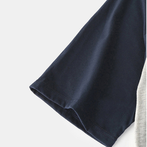 Conjunto Deportivo de Verano para Hombre - Camisetas de Manga Corta y Pantalones Cortos en Oferta, Tejido de Color Contrastante, 100% Algodón, Secado Rápido, Logotipo Personalizado OEM - Product Image 4