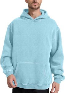 Sudadera con Capucha de Estilo Retro, Lavado Desgastado, Talla Grande, para Marcas de Ropa Urbana - Product Image 2