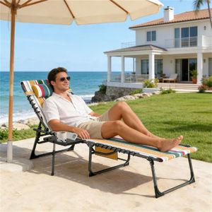 Sedia a Sdraio da Esterno Multicolore per Cortile e Prendisole - Product Image 1