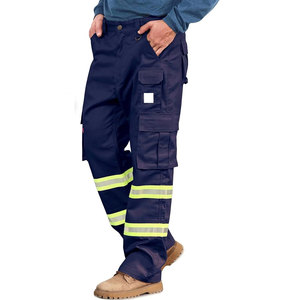 Pantalones de Trabajo de Alta Visibilidad con Reflectores, Ropa de Trabajo Ligera, Tejido Transpirable, Cómodos para Exteriores, en Venta - Product Image 1