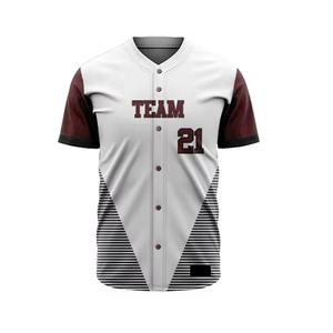 Direct Factory Sale 100% Polyester Silk Spandex Breathable Customizable OEM Services Adult Baseball Jersey Style Sportswear - Product Image 1