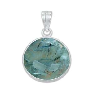 925 Solid Sterling <b>Silver</b> Natural Prehnite Fine <b>Charm</b> Pendant Semi Precious Birthstone Luxury Dainty Gemstone Jewelry For Her - Product Image 2