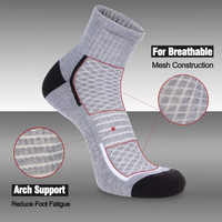 Chaussettes de sport athlétiques montantes pour jeunes, personnalisées, en fibre de bambou douce, séchage rapide, antidérapantes, respirantes