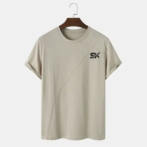 Camiseta de algodón 100% para hombre, precio económico, venta al por mayor, logotipo personalizado impreso, corte holgado, para venta en línea - Product Image 1