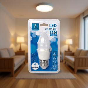 Lampadina LED C37 E27 7W 6400K Luce Diurna 560 Lumen Durata 25000H - Product Image 3