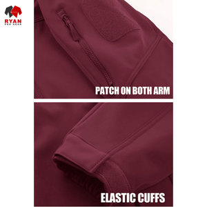 เสื้อแจ็คเก็ตซอฟต์เชลล์คุณภาพพรีเมียม Ryan Pro Gear สำหรับผู้ชาย กันน้ำ กันลม ผลิตจากผ้าถักที่เป็นมิตรต่อสิ่งแวดล้อม ลายเรียบ - Product Image 5