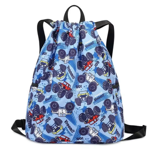 Botanical Print Polyester Drawstring Sports Backpack With Sublimation Design Lightweight <b>String</b> <b>Bag</b> For Travel Gym And School - Product Image 6