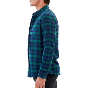 Chemise en flanelle 100% coton à carreaux surdimensionnée pour homme, teinte en fil, personnalisée, directement de l'usine - Product Image 3
