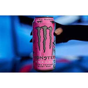 Botellas de 24 Onzas de Monster Ultra Fantasy Ruby Red con Tapas Reutilizables, Paquete de 6 Latas, Bajo en Carbohidratos, Sabor a Té, Envío Gratuito desde la UE - Product Image 5