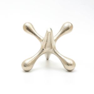 Silver Cast Aluminium Jack Paperweight Decorative <b>Desk</b> <b>Set</b> - Product Image 4