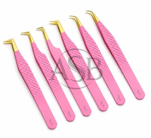 Extensions de cils en acier inoxydable avec logo personnalisé rose et or, et blanc et or, impression de logo personnalisée - Product Image 3