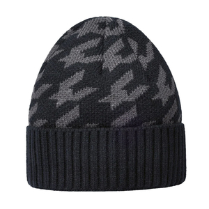 Bonnet léger en mélange de laine épaisse avec broderie 3D, isolant et chaud pour l'hiver, idéal pour l'extérieur, doux et confortable pour les journées froides - Product Image 1