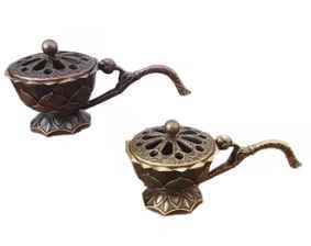 Hollow Out <b>Incense</b> Burner Holder for <b>Cones</b> Coils Bronze Color Dish Style <b>Incense</b> Holder for Home Office Decor - Product Image 6