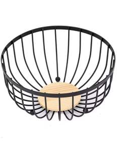 Elegante cesta de metal para frutas para cocina y mesa de comedor, cesta de metal de gran capacidad para frutas para uso doméstico y hotelero. - Product Image 4