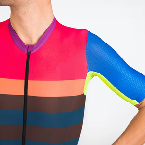 Custom Men's Thermal Cycling Jersey Breathable Lightweight Windproof Four-Way Stretch Long-Sleeve Winter MTB Racing Plus Size - Product Image 4