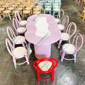 Chaise pour enfant en rotin écologique faite à la main, assise naturelle confortable pour enfants, design moderne pour salon, chambre à coucher, utilisation en extérieur - Product Image 2