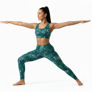 Leggings de yoga sublimados con diseño gratuito, pantalones deportivos para exteriores y sujetador deportivo, pantalones legging de ropa deportiva. - Product Image 2