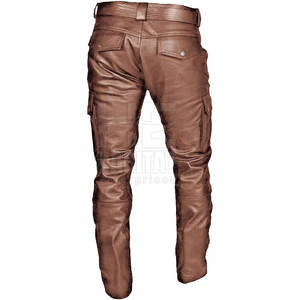 Pantalones de Cuero para Hombre a la Moda, Material Suave y Duradero, Ajuste Cómodo, Alta Calidad para Uso Diario - Product Image 3