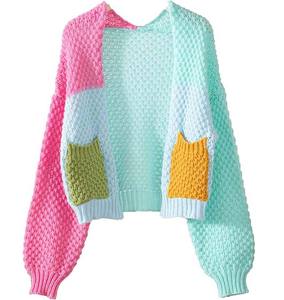 Suéter Oversize de Color Sólido para Mujer, Jersey de Punto Sencillo, Estilo Urbano, Suave y Cómodo - Product Image 5