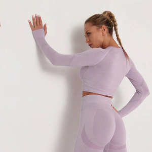 Conjunto Deportivo de Dos Piezas para Mujer, de Alta Calidad, Transpirable y Sexy, para Gimnasio, Fitness y Yoga, con MOQ Bajo - Product Image 3