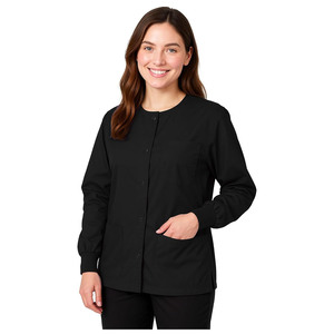 Unisex Classic Cotton <b>Scrub</b> <b>Sets</b> with Jersey Fabric Needle Detection Professional Medical Nurse Uniform for Hospital Use - Product Image 1