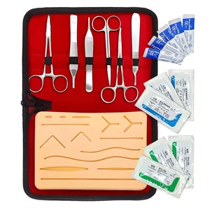 Kit d'entraînement complet en acier inoxydable pour la pratique manuelle de la suture, personnalisable, le plus vendu, pour étudiants en médecine, avec coussinet cutané durable, certifié CE - Product Image 6