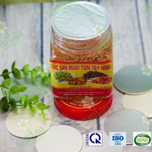 Self-Adhesive PE Plastic Aluminum-Coated Seal Liner 0.6mm Thickness <b>PETs</b> Pharmaceutical Bottles Silk Screen Printing VN - Product Image 4