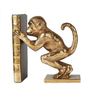 Sujetalibros de Aluminio Fundido Personalizado de Primera Calidad con Forma de Mono y Acabado Rústico Antiguo para Oficina u Hogar - Product Image 6