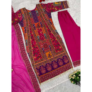 Hermoso conjunto de parte superior y Dupatta para fiesta, talla XL - Product Image 3