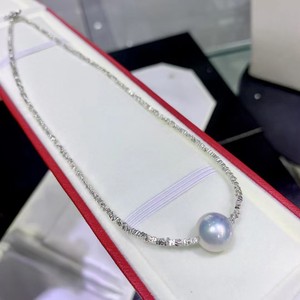 Collar de Cadena con Colgante de Perla Única, Estilo Edison, Colección Verano 2025, Versátil, Favorito de las Celebridades de Internet - Product Image 2