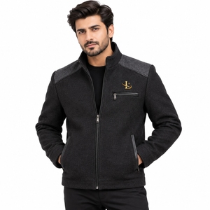 Ropa de invierno cómoda, adecuada para uso casual, viajes y actividades al aire libre. Chaqueta de lana para hombre, clásica, cálida, de mezcla de lana. - Product Image 4