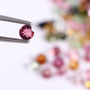Turmalina Multicolor, Corte Redondo de 1.5mm, Gema Suelta, Precio de Fábrica, Gema de Alta Calidad para Joyería, Venta al Por Mayor - Product Image 2