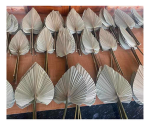 พัดมือไม้ไผ่ลายใบปาล์มแบบวินเทจ เป็นมิตรกับสิ่งแวดล้อม สำหรับใช้ในฤดูร้อน - Product Image 1