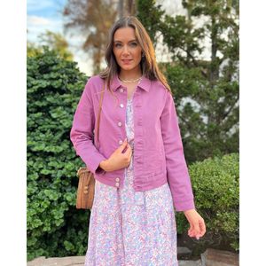 Chaqueta vaquera elástica de manga larga informal elegante a la moda para mujer 2025 estilo occidental con estampado de leopardo y bolsillos - Product Image 6