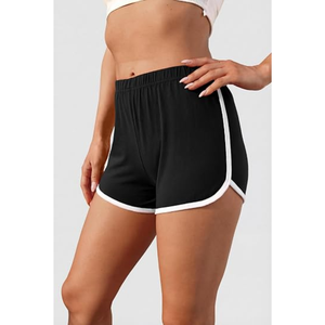 Pantalones Cortos Deportivos de Mezclilla Vintage para Mujer, Paquete de 2, Corte Regular, Cintura Elástica, Ligeros, Transpirables, Ecológicos, para Otoño, Correr, Gimnasio - Product Image 3