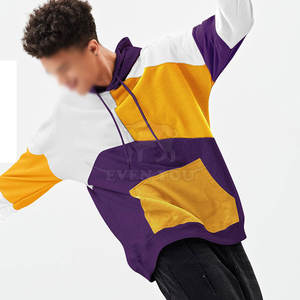 Sudadera con Capucha de Bloques de Color Más Vendida, Sudadera de Moda con Diseño Único, Pedidos al por Mayor - Product Image 2