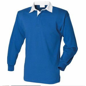 Chemise de rugby pour homme 100% coton à manches longues, couleur unie, col chemise, coupe classique, respirante, toutes saisons - Product Image 3
