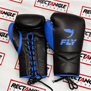 Fabrication en usine de gants de boxe sur mesure, 100% cuir véritable, professionnels, à lacets. - Product Image 5