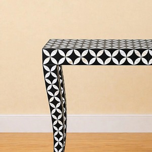 Console moderne de luxe en nacre, design maison, meuble antique, table décorative pour salon et chambre - Product Image 3