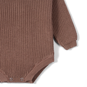 Fabricante de Monos para Bebés Niñas, Estilo Adorable, 100% Algodón, con Volantes, Color Sólido, con Botones, Mono de Invierno, OEM, ODM, Personalizado - Product Image 4