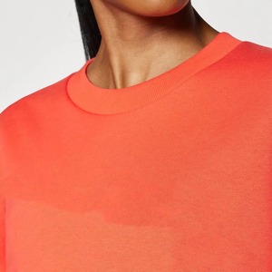 Sweat à capuche personnalisé avec logo, respirant, en polaire, col rond, pour femme, fitness, pull unisexe, surdimensionné, en coton doux, épaules tombantes - Product Image 4
