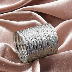 Bracelets en argent plaqué argent en gros, bracelets en argent traditionnels, bracelets tendance, bracelets en laiton plaqué argent, bracelets en argent personnalisés - Product Image 4