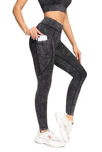 Leggings de yoga à taille haute en tricot uni, pantalon de fitness long, vêtements de sport sans couture pour femmes - Product Image 5