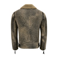 Nouvelle veste d'hiver en cuir de mouton pour hommes style aviateur B3 Bomber avec veste chaude en fausse fourrure de mouton