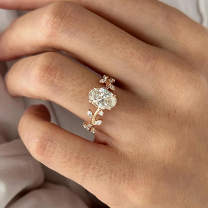 IGI Certified Oval Lab Grown Diamond Engagement Ring Wedding Ring 1.80Carat Yellow Gold 14k Party Gift Jewelry - Product Image 6