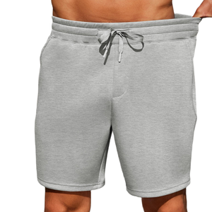 Shorts décontractés de luxe pour hommes, doux et confortables, pour l'automne, vêtements de détente à la maison, shorts personnalisables avec logo pour hommes - Product Image 4